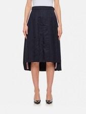 Thom Browne La Prima RWB Tab Drop Skirt Super 120 Wool Pleated FGC400V 141548083