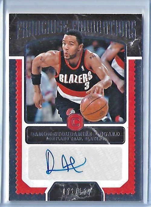 2017/18 Panini Cornerstones Damon Stoudamire Franchise Foundations Auto /159