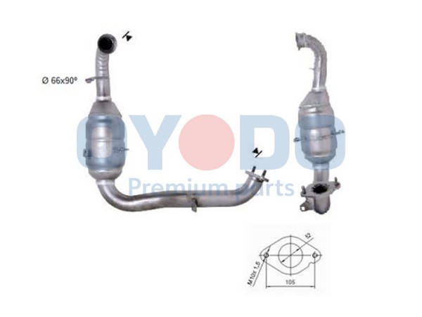 Oyodo Katalysator 20N0055-OYO FüR Ford Focus 2 Max DM2 Turnier Tdci Mazda Bk-image