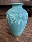 Vase Rookwood Pottery 2591 Sunflower Matte Blue Production Ware 1944 Rare