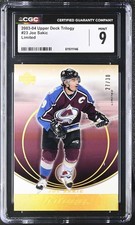 CGC Graded MINT 9 2003-04 Upper Deck Trilogy Limited 23 Joe Sakic Rookie