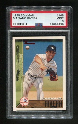 MARIANO RIVERA 1995 BOWMAN #165 - ROOKIE RC - PSA 9 MINT - HOF NEW YORK YANKEES