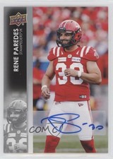 2022 Upper Deck CFL Auto Rene Paredes #159 Auto 0nr3