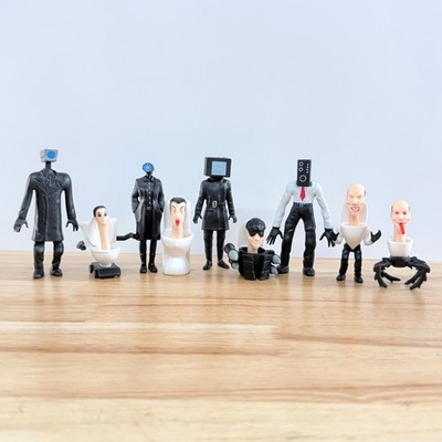 Skibidi Toilet Action Figure Set Camera Man Speaker Man TV Man Toy