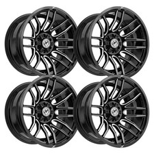 Set-4 Xf Off-road Xf-232 22x12 6x1356x139.7 -44mm Black Milled Wheels 22 Set-4 Xf Off-road Xf-232 22x12 6x1356x139.7 -44mm Black Milled Wheels 22
