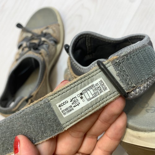 Sandalia deportiva ECCO para mujer Yucatán, talla 37 EE. UU. 6 flor de hielo/cacao marrón palanca - Imagen 9 de 11