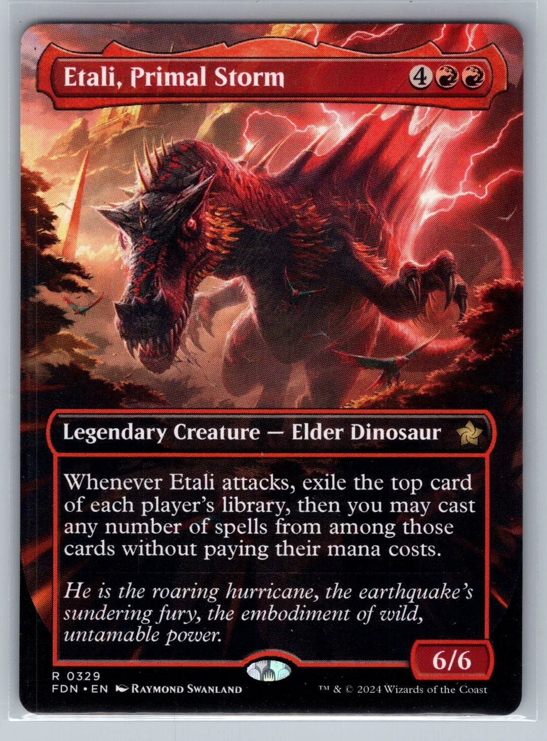 Etali, Primal Storm (Borderless) 329 R MTG FDN NM