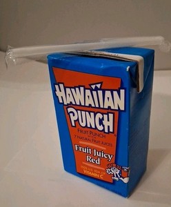 1990s Hawaiian Punch Juice Box, Unopened, Straw Included