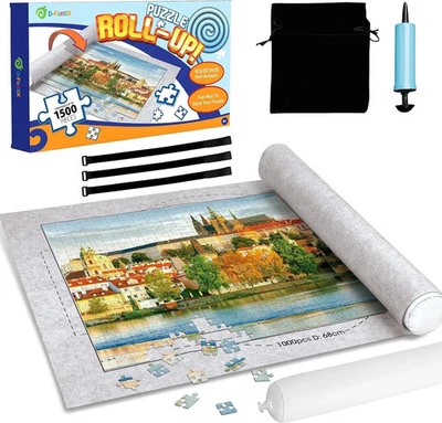 Giant Puzzle Roll-Up Mat Jigsaw Jumbo Large Fun Game Easy Storage 1500 Pieces - Image 1 of 4
