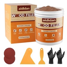 Wood Filler, Wood Repair Kit,16 Ounce Paintable  Stainable Wood Putty Filler...