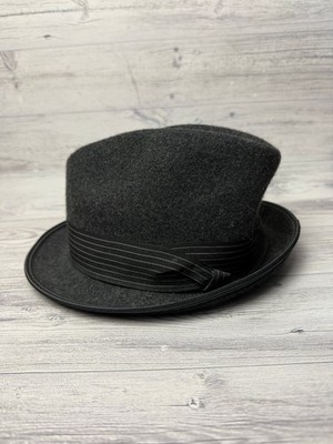 Marks and Spencer black fedora hat mens size S