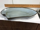 Frankoma Pottery USA Woodland Moss Blue Serving Platter Tray 4P  15" Abstract