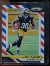 2018 Panini Prizm Jaylen Samuels Prizm Red White and Blue Rookie #238