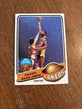 Kareem Abdul Jabbar 1979-80 Topps #10 Los Angeles Lakers Bucks UCLA Bruins HOF