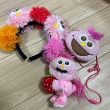 USJ Moppy Diadema Peluche Pass Estuche Fresa Juego de 4 piezas Rosa Oficial