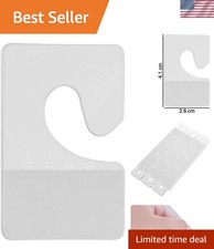 Clear Adhesive Back Hang Tabs with Hooks - 100 Pack for Perfect Product Display