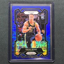 2023-24 Prizm Isaiah Wong Rookie Choice Blue 7/49 #154
