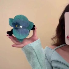 Orchid Flower Large Hair Claw Clip Early Spring Hair Accessory
