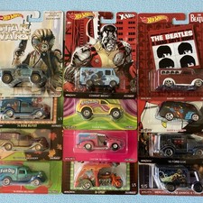 New Lot Of 12 Mixed Hot Wheels Premium-Real Riders Various Models Star Wars More