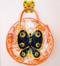 Vintage 70s retro butterfly bag & butterfly key hook counterpoint 
