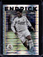 2024-25 Topps Chrome UEFA Endrick RC Pulsar Refractor Rookie #100 Real Madrid