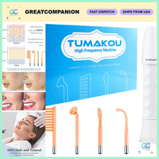 Portable High Frequency Facial Machine - Handheld Skin Treatment Device, Anti-Ag