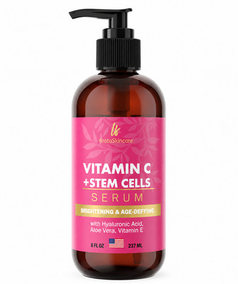 InstaSkincare VITAMIN C SERUM Hyaluronic Acid Dark Spot Anti-aging Wrinkle 8 oz