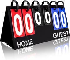 Flip Scoreboard Tabletop Score Flipper, Football Portable Scoreboard, Flip Score