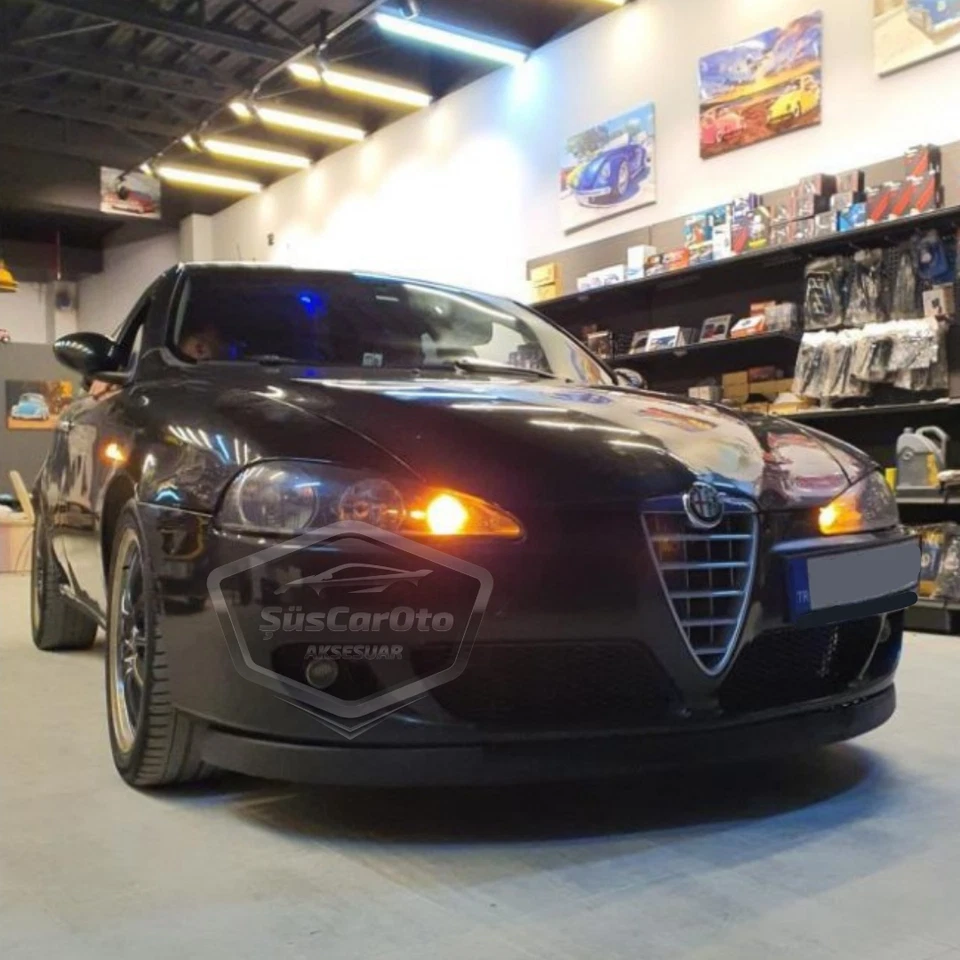 Sdoppiatore labbro paraurti anteriore 2 pezzi - per Alfa Romeo 147 - Spoiler ... - Image 3 of 4