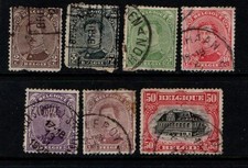 Belgium 1915 Albert I Louvain selection to 50c SG171-75, 179, 190 Used