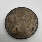 1879 Morgan Silver Dollar $1 Coin Circulated 0.9 Fineness Silver US