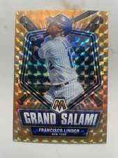 2022 Panini Mosaic - Grand Salami Francisco Lindor /99 Orange Fluorescent  