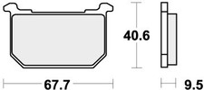 SBS Brake Pads Rear For KAWASAKI KZ 750 L3 1983