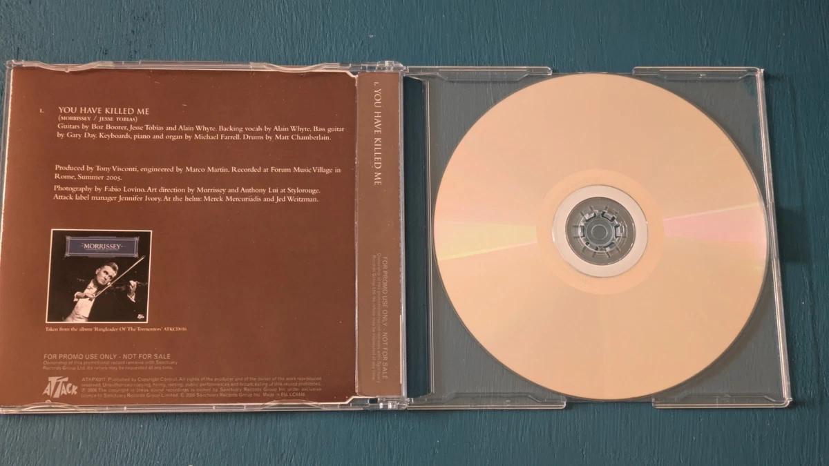 Morrissey You Have Killed Me One Track Promo CD
