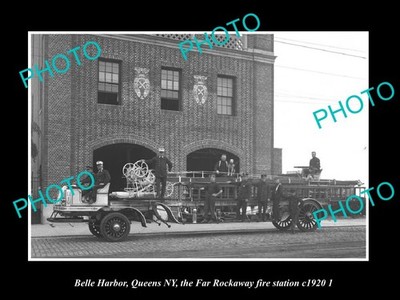 Belle Harbor Queens New York The Fire Station c1920 2 Old Large Historic Photo