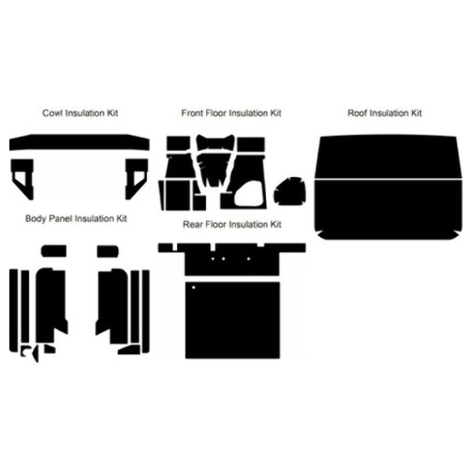 Insulation Sound Deadener Kit for 1961-1984 Toyota Land Cruiser Shield Complete - Image 3 of 4