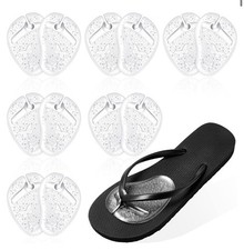 6 Pairs Gel Pads for Thong Sandals Toe Protectors Metatarsal Forefoot Clear