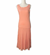 Max studio Y2k NWT peach maxi dress with mesh cutouts! So pretty! Medium
