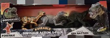 Kid Galaxy Poseable Dinosaur Action 3 Pack