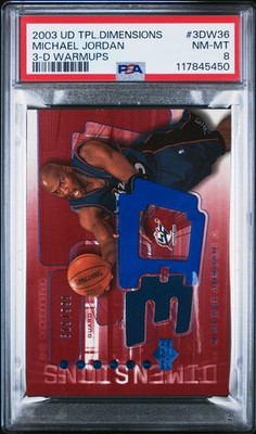 2003 UD TRIPLE DIMENSIONS 3-D WARMUPS #3DW36 MICHAEL JORDAN 319