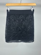 Divided by H&M Black Floral Lace Mini Skirt | UK 8 / EUR 36