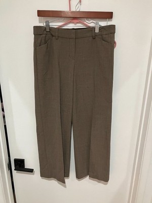 Express Design Studio Women's Editor Pants, Brown, Size 6, Tailored