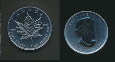 Canada: 2012 $5 1oz 9999 Silver - Maple Leaf Coin UNC (nice coin, crappy scan)