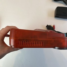 Nintendo 64 N64 Watermelon Red Console US OEM Controller And Cords NUS-001