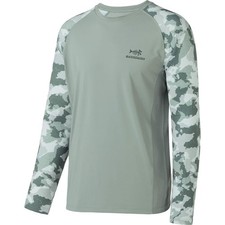 Herren Langarmshirt, Camo, UV 50+, schnelltrocknend, Outdoor, Radfahren, Wandern
