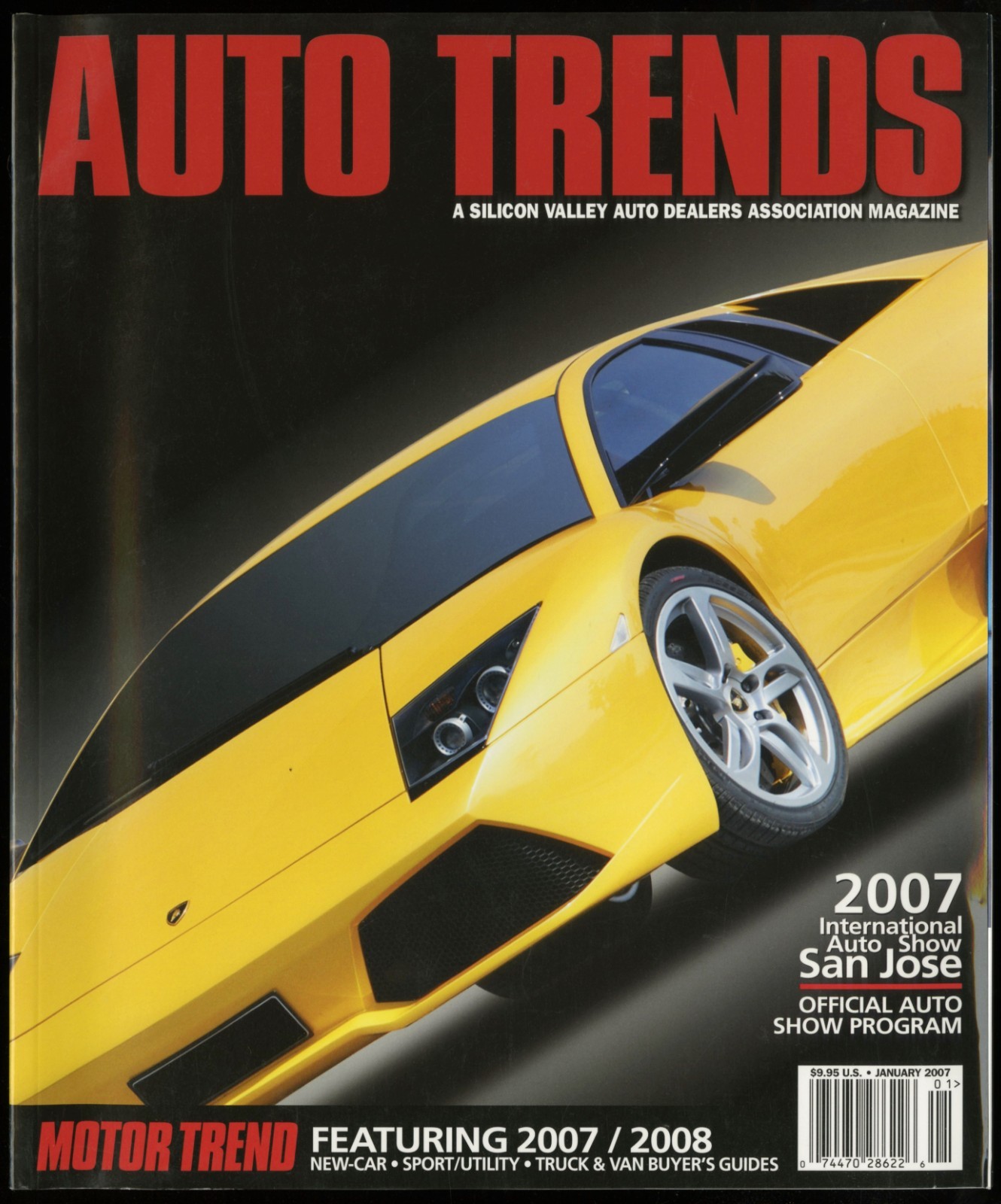 2007 AUTO TRENDS MAGAZINE, LAMBORGHINI, INT'L AUTO SHOW SAN JOSE CA. PROGRAM