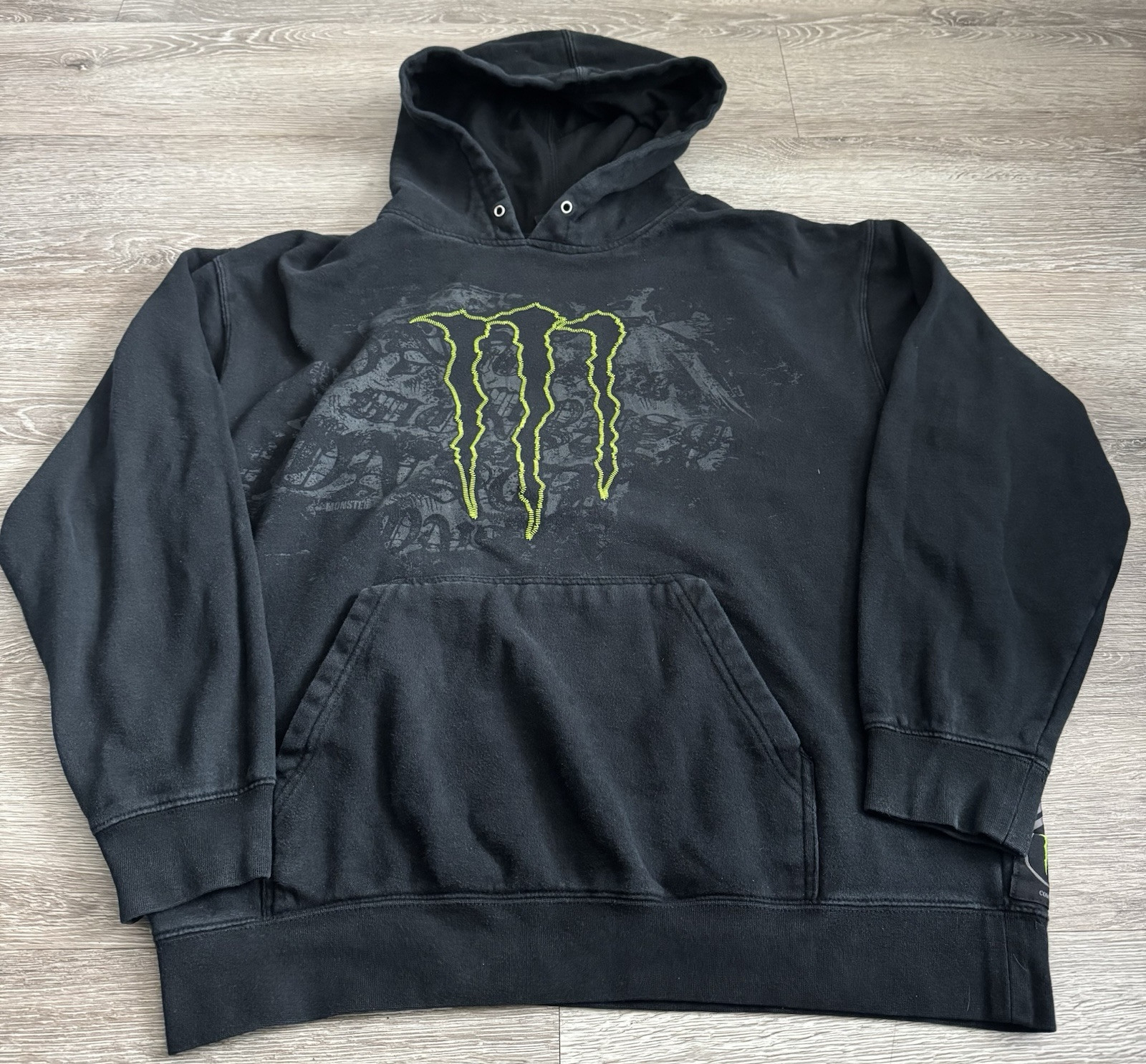 Pullover Hoodie Monster Energy Hoodie Mens Vintage Monster Energy