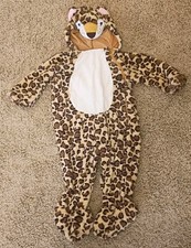 Toddler Lil Leopard Hooded Jumpsuit Halloween Costume 18-24 Months Soft Plush
