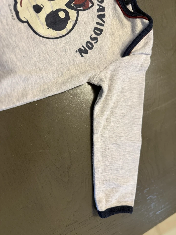 Body Harley-Davidson Bebé Manga Larga con Cierre a Presión 6/9 Meses Foto 3 de 4