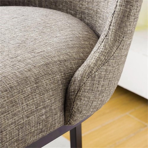 Leick Favorite Finds Barrel Back Metal Counter Stool Set in Gray/Espresso - Picture 14 of 23